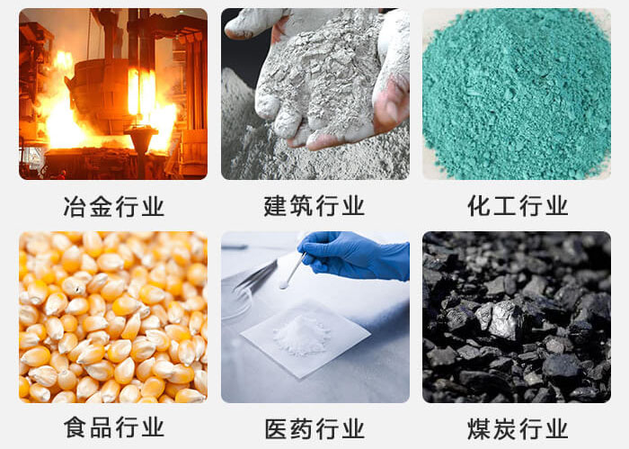不銹鋼振動(dòng)篩主要應(yīng)用于冶金，建筑，化工，食品等行業(yè)中。